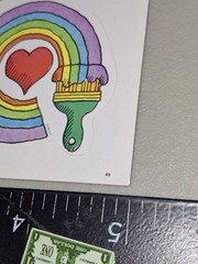 vintage stickers BY PAULA Unique RAINBOW items sheet,1 Sheet SUPER RARE