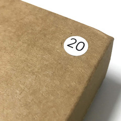 25 Sheets, 1 to 100, Number Stickers Labels – 0.4″ Round, Pack of 2500