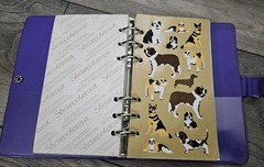 Stickopotamus Hippo Pocket Sticker 6-Ring Binder Full Album, Fuzzy, Sparkle..