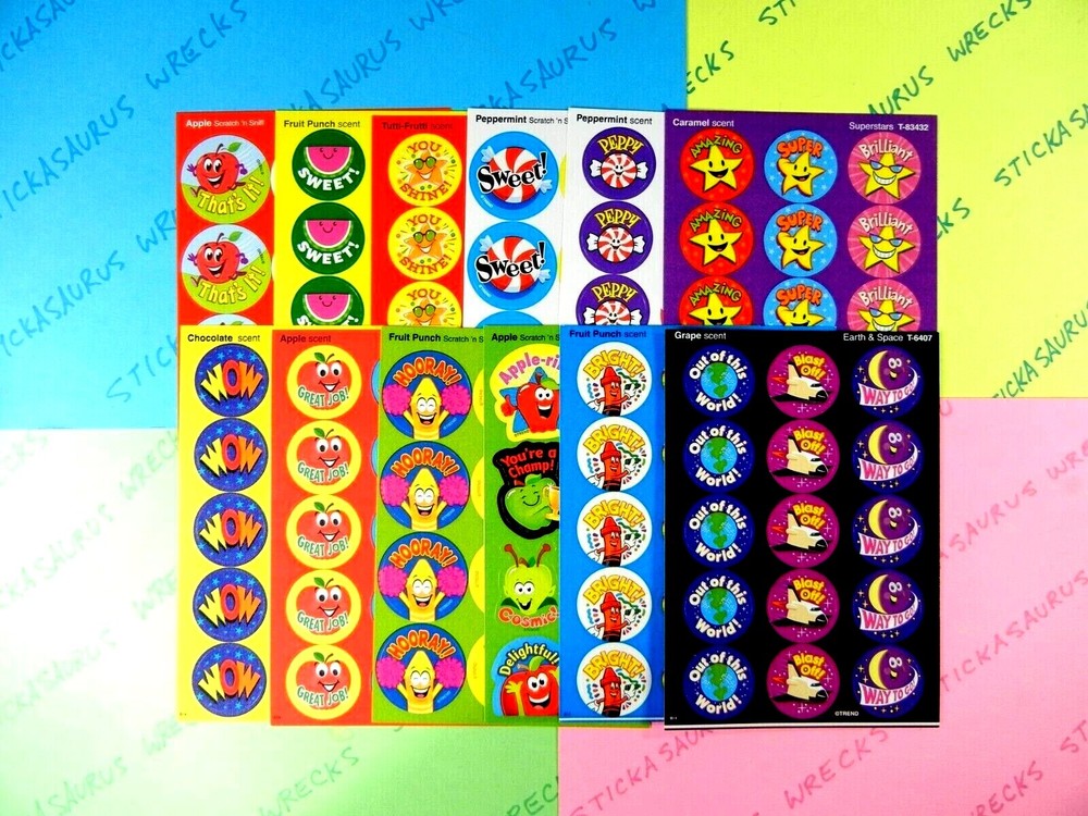 Trend Scratch & Sniff Sweet Treats Scented Stickers Sheet You Choose