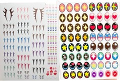 Decorative Eye Stickers for DIY 17cm Dolls,Exquisite Eye Makeup Eyelash Stickers