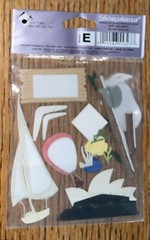 RARE Jolees Australia Koala Bear Eucalyptus Boomerang Sydney Sailing 3D Stickers