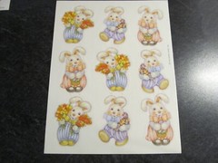AGC American Greetings & Hallmark Easter Bunny Eggs Stickers~BT3 17