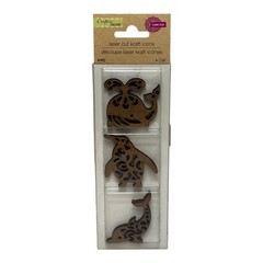 Crafter’s Square Laser Cut Chipboard Shapes Animal Craft Embellishments 5 Pack