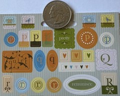 DAY DREAM BELIEVER ALPHABET Glitter Stickers(212pc)Lower-Case Letter•Card Making