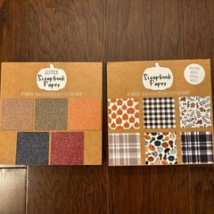 Assorted Scrapbooking Embellishments/Ephemera Paper Pads, Chipboard Frames