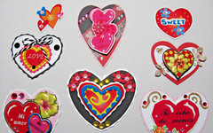 Handmade Hearts Embellishments 13 Love Valentine’s Day Spanish English Scrapbook