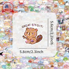 200 Pcs Cute Animal Stickers Bulk.Inspirational Stickers Packs for Boys Adults T
