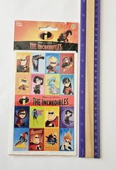 Vtg Sandylion Stickers LOT The Incredibles NIP Disney Pixar Heros Villains