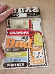 Me & My Big Ideas/Soft Spoken~Nest-The Guys Embellishment Pack