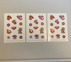 Vtg Current Inc Stickers Lot Rainbows Hearts Bears Butterflies 11 Sheets 1984