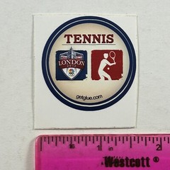 London 2012 Olympics Tennis Sticker Round