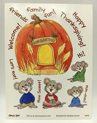 Suzy’s Zoo Stickers 25 Sheets Happy Thanksgiving Home Sweet Pumpkin