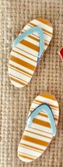 Cute BEACH Theme Dimensional Stickers AND Die-Cut~ 3 PIECE LOT~ ALL NEW