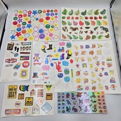 Vintage Highlights For Children Stickers Smileys Nature Fruity Animals