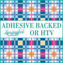 PRINCESS PLAID Pattern #4 Adhesive Vinyl or HTV Heat Transfer Vinyl Tartan Print