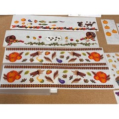 Creative Memories Medley Autumn Stickers Fall Harvest Pumpkin Leaf Scrapbooking