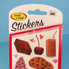 NEW Mello Smello Scratch ‘n Sniff Chocolates Scented Stickers Dessert Cake Pie