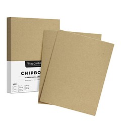 Brown Kraft Chipboard – Medium Weight 30 Pt. (624gsm) Cardboard – 25 Sheets