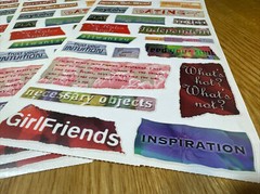 2004 PSX Designs Stickers Teen Sayings SR6076 Lot Of 11 GIRLFRIENDS REAL LIFE