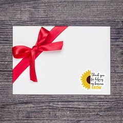 Wailozco Sunflower Thank You Stickers,My Business Grow Thank You for Helping