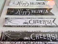 Jolees Halloween Ephemera Straw Wraps Sticker 8pc Gothic Junk Journal Scrapbook