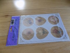 Vintage Real Pressed Flower Sticker secure stationery & envelopes stickers
