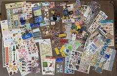 Huge Lot of Scrapbooking Stickers Alphabet Poolside Summer Fun School & More