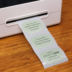 Thermal Labels Sage Color Diecut Shape, Stickers for Labeling Spice Jars, Pan…