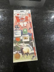 Paper House Cardstock Sticker Sheet ~ Travel… Canada Hockey Stick Border
