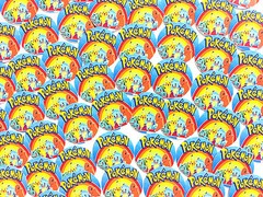SET of 100- 1″ PRECUT «Pokemon #2» BOTTLE CAP IMAGES. Hairbows, Scrapbooking.