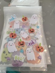 Glow In Dark Glitter Goggly Eyes Halloween 125 Sticker Pack Stickers Sealed New