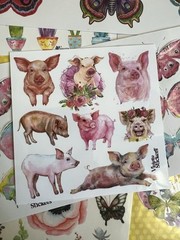 Violette Sticker Club 18 Sheets Pro Pack Sticker Sheets Butterflies Flowers