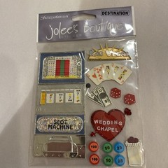 Las Vegas Travel Slots Chapel Jolee’s Boutique Dimension Scrapbook Stickers MM