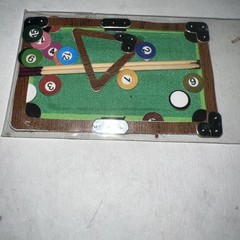 RARE Jolees Mini Billiards Pool Table Sticks Balls Sport Scrapbook Stickers 3D