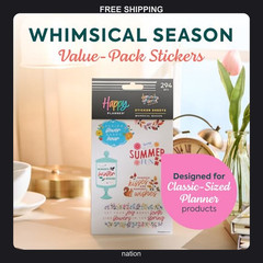 15 Sheets Whimsical Season Planner Stickers for Journals and Calendars