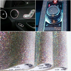 Crystal Rhinestone Sticker Sheet Self Adhesive Decal DIY Glitter Decor