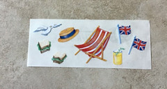 🔥VINTAGE Creative Memories Stickers UNITED KINGDOM PICNIC CHAIR SANDWICHES *
