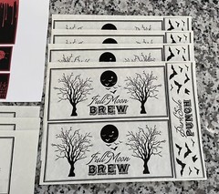 Halloween Potion Bottle Labels Witch Spell Prop Jar Paper Label DIY Spooky 24