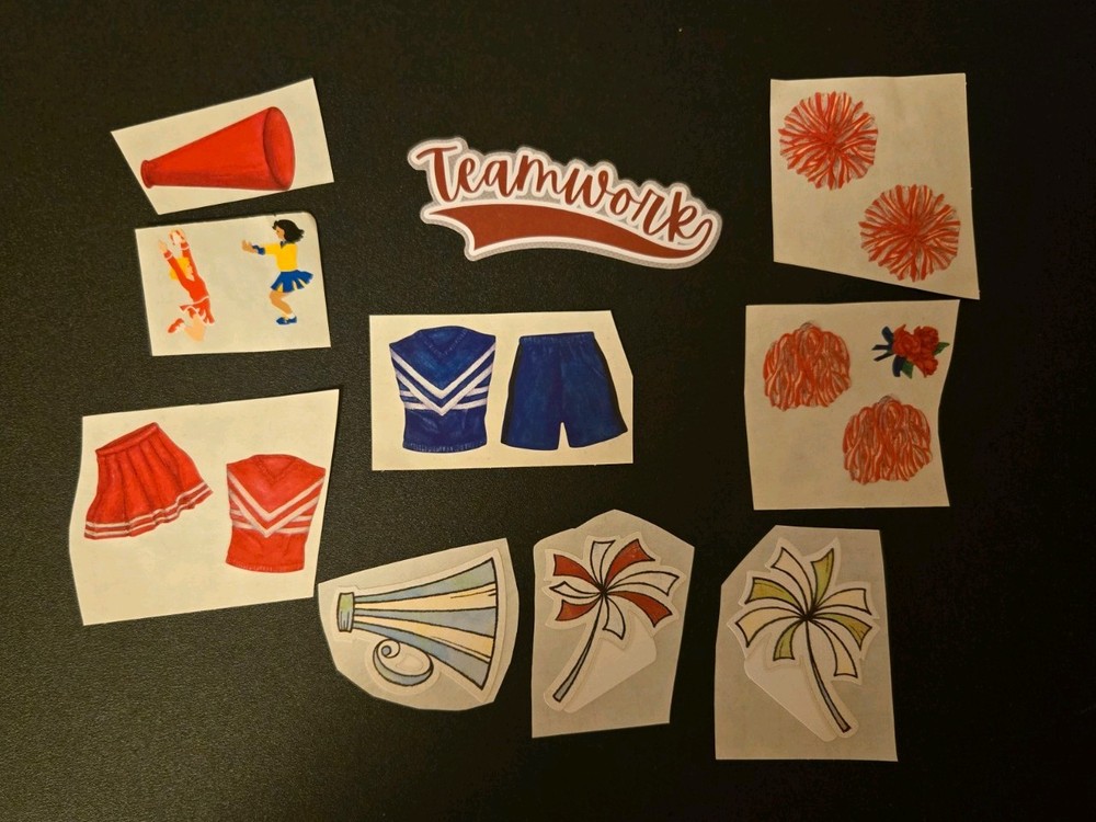 Creative Memories Mrs. Grossman’s Cheerleader Cheerleading Scrapbook Stickers