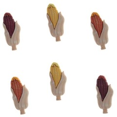 Buttons Galore FALL FRIENDS Set of Novelty 3D Embellishments Shank Buttons