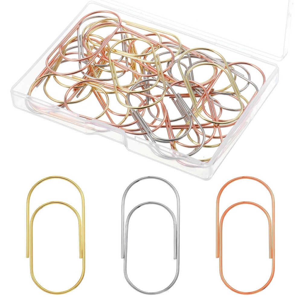 30 Pcs Jumbo Paper Clips Oversized 2 Inch Large Paper Clips Non Skid Smooth F…