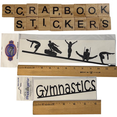 BIG Gymnastics Dance Scrapbook Lot Papers Stickers Borders Titles Craft Supplies