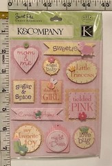 BABY PINK/ GIRL *Jolee’s Scrapbooking Embellishments *NEW OLD STOCK 2004*