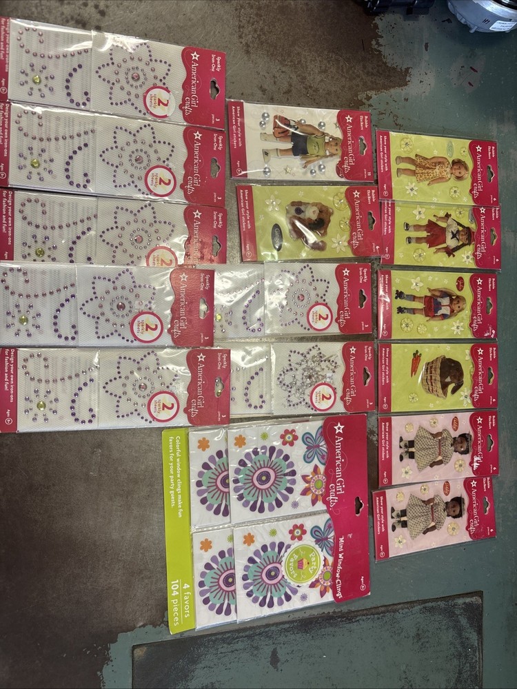 American Girl Stickers Patches Clings Art Crafts Kit Addiy Molly Julie Ginger