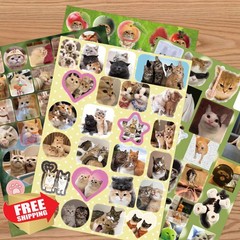 Cat Sticker Book 1000+ Stickers 34 Sheets Aesthetic Kawaii Journal