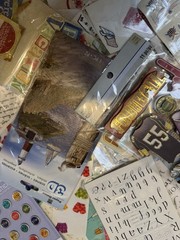 Recollections Mixed Lot Scrapbooking Embellishments Stickers Chipboard Die Cuts