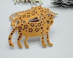 Safari Animal Foam Craft Stickers 40pcs Giraffe Zebra Elephant Hippo Leopard Lot