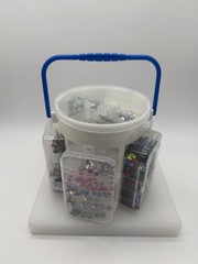 Craft Organizer Carry Case w/Sequins Pearls Rhinestones Brads Embellishments NEW