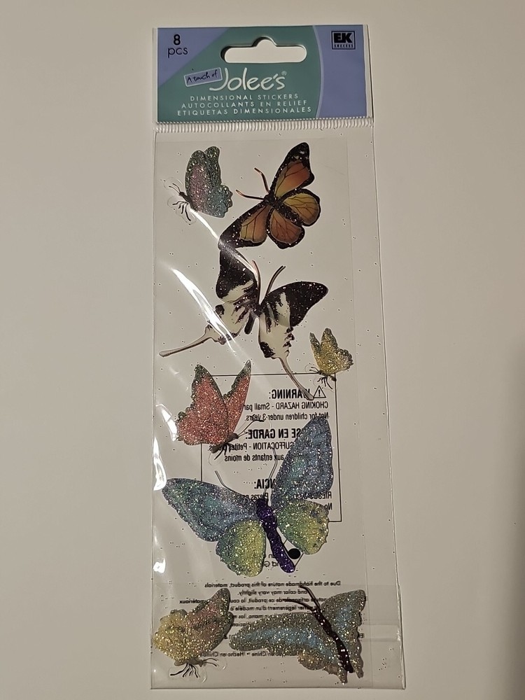 Jolee’s Dimensional Stickers Glitter Butterflies SPJJ162